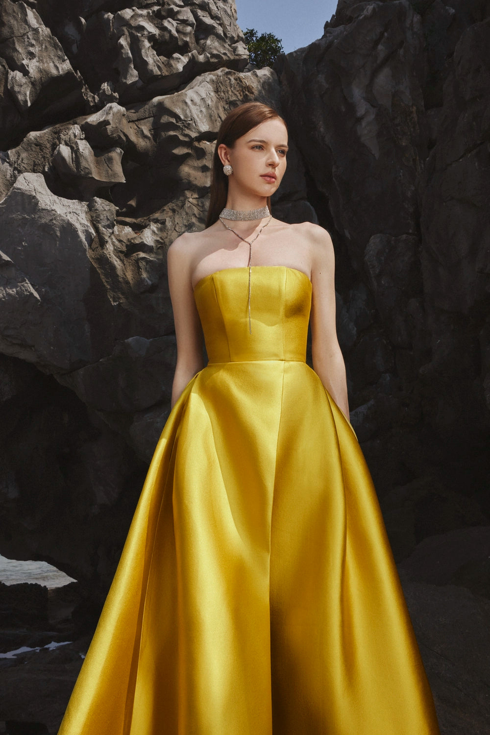 Strapless A-Line Full Dress